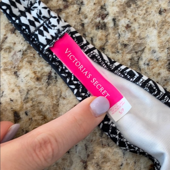 Victoria Secret Bandeau Top - Small - Black/White - Picture 2 of 4